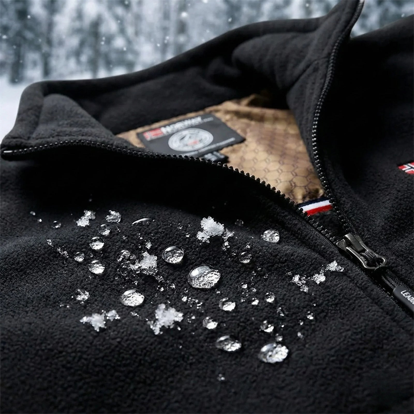 2. Matériau hydrofuge – restez au sec sous la pluie et la neige